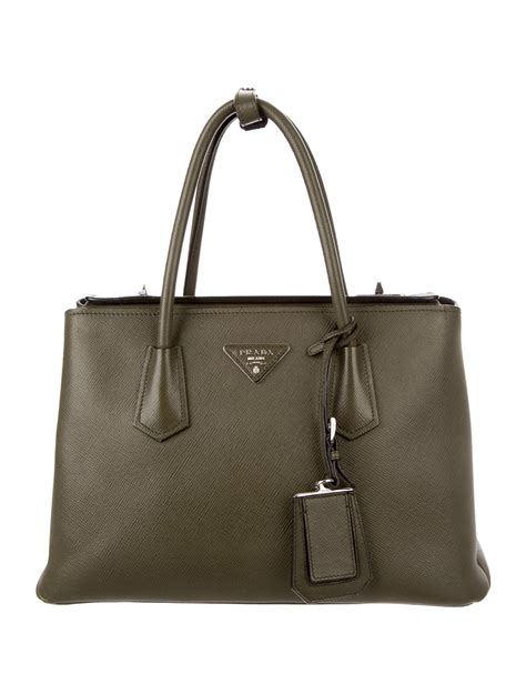 prada twin bag|prada saffiano cuir double bag.